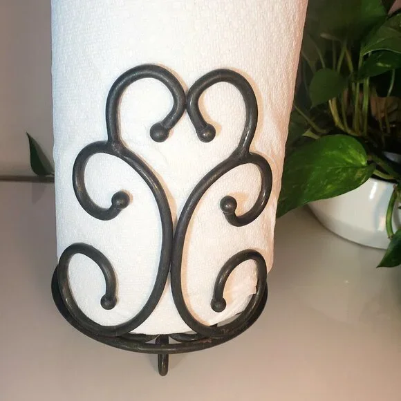 Metal Paper Towel Holder - Vintage - Decorative - Picture 2 of 9